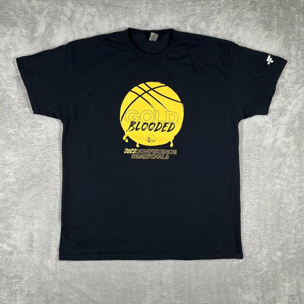 Golden State Warriors Gold Blooded Conference Semifinals T-Shirt Ftx Logo